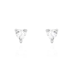 Clearance Histoire d'Or Boucles D'oreilles Puces Breana Argent Blanc Oxyde De Zirconium