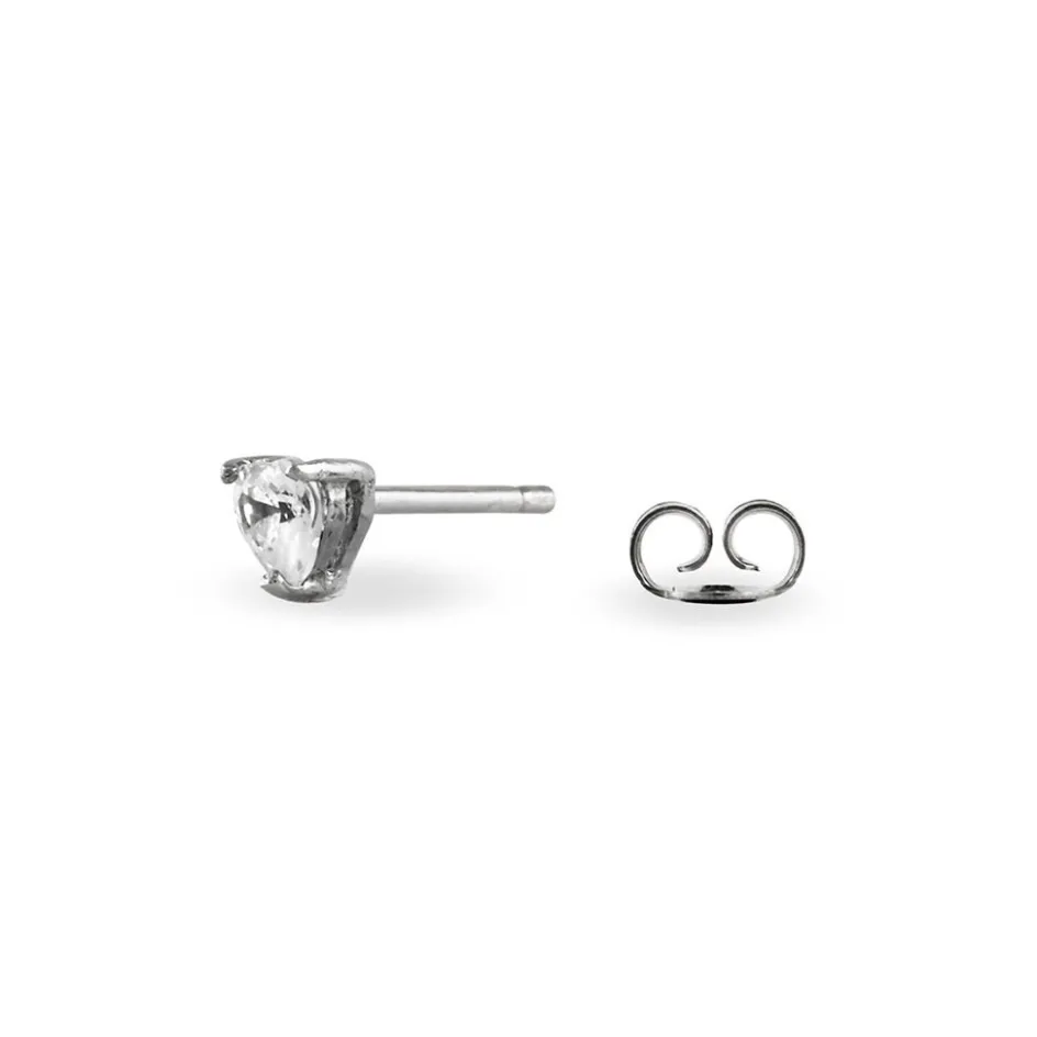 Clearance Histoire d'Or Boucles D'oreilles Puces Breana Argent Blanc Oxyde De Zirconium