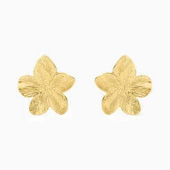 Hot Histoire d'Or Boucles D'oreilles Puces Barbade Acier Jaune
