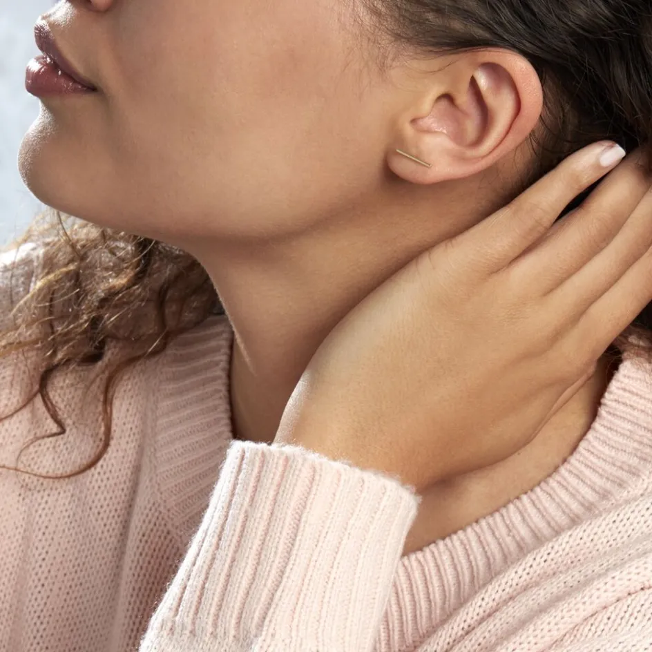 New Histoire d'Or Boucles D'oreilles Puces Chloee Or Jaune