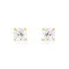 Sale Histoire d'Or Boucles D'oreilles Puces Doreen Carre Or Jaune Oxyde De Zirconium