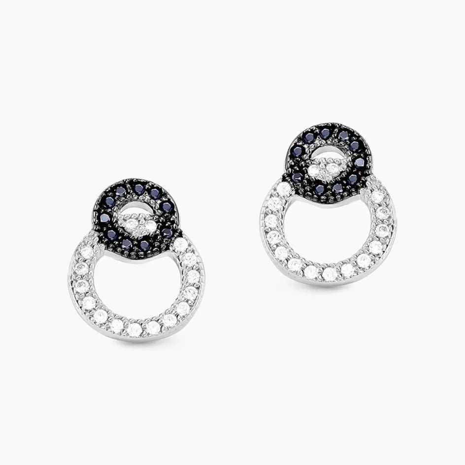 Hot Histoire d'Or Boucles D'oreilles Puces Diana Argent Blanc Oxyde De Zirconium