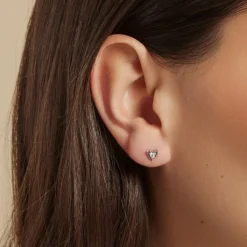 Outlet Histoire d'Or Boucles D'oreilles Puces Diamotion or jaune diamant