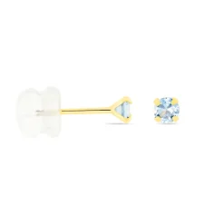 Best Histoire d'Or Boucles D'oreilles Puces daria Serti Griffe 2 Or Jaune Oxyde