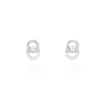 Best Histoire d'Or Boucles D'oreilles Puces Edmee Double Cercles Or Blanc Oxyde