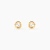 Best Histoire d'Or Boucles D'oreilles Puces Eden Serti Pneu Or Jaune Oxyde De Zirconium