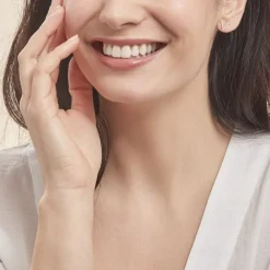 Best Histoire d'Or Boucles D'oreilles Puces Enimia Motif V Or Jaune Oxyde De Zirconium