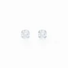 Best Histoire d'Or Boucles D'oreilles Puces Eddie Or Blanc Oxyde De Zirconium