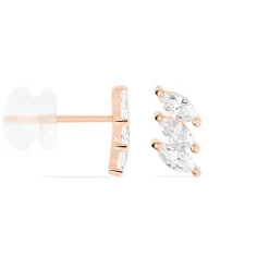 Sale Histoire d'Or Boucles D'oreilles Puces Edma Or Rose Oxyde De Zirconium