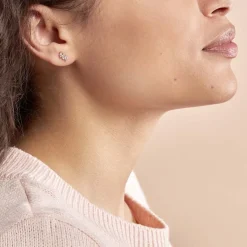 Sale Histoire d'Or Boucles D'oreilles Puces Edma Or Rose Oxyde De Zirconium