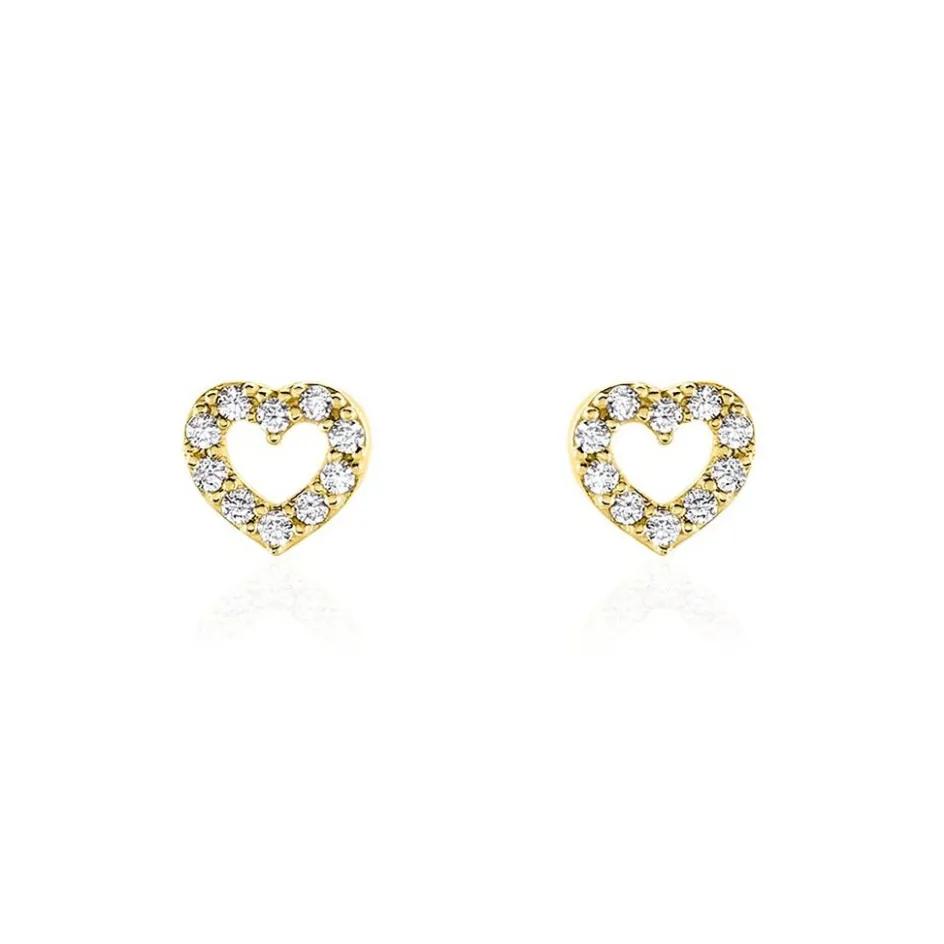 Best Histoire d'Or Boucles D'oreilles Puces Eily Or Jaune Oxyde De Zirconium