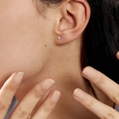 Hot Histoire d'Or Boucles D'oreilles Puces Eddie Or Jaune Oxyde De Zirconium