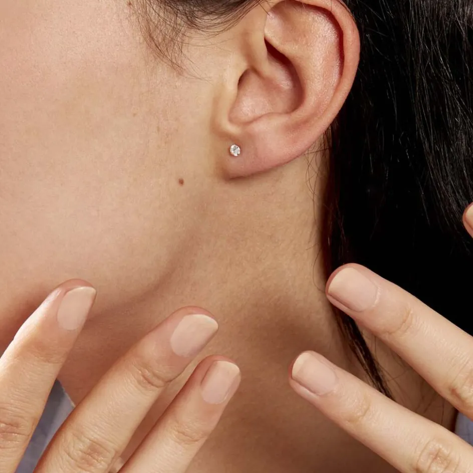 Hot Histoire d'Or Boucles D'oreilles Puces Eddie Or Jaune Oxyde De Zirconium