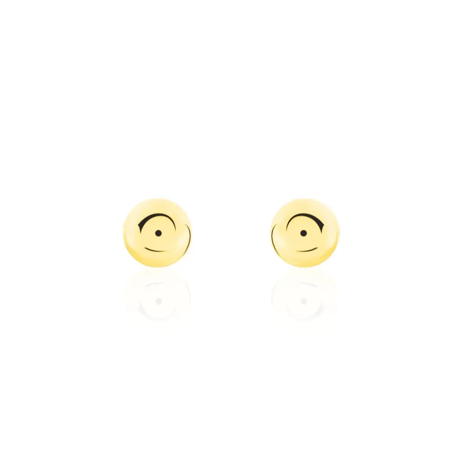 New Histoire d'Or Boucles D'oreilles Puces Fidelia Boule Or Jaune