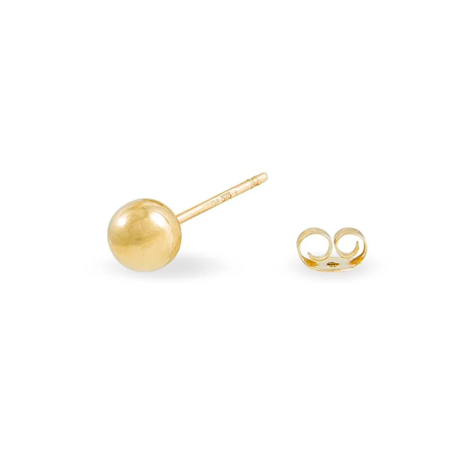 New Histoire d'Or Boucles D'oreilles Puces Fidelia Boule Or Jaune