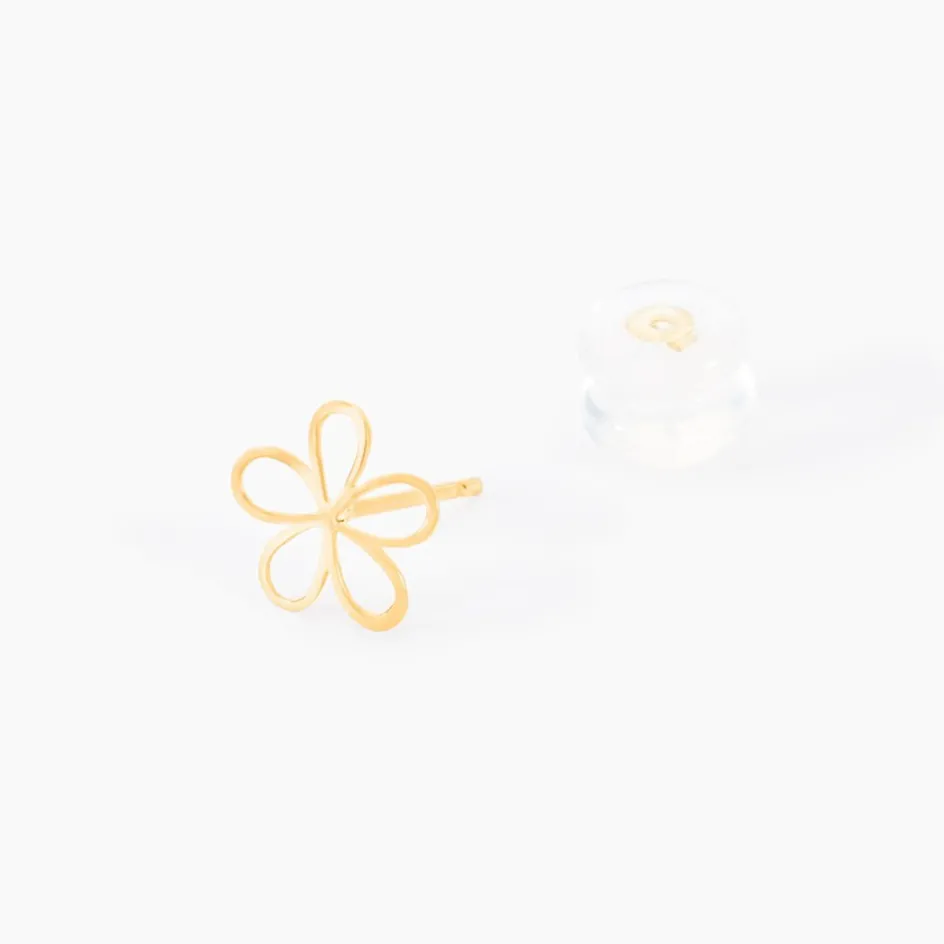 Best Histoire d'Or Boucles D'oreilles Puces Friðrika Or Jaune