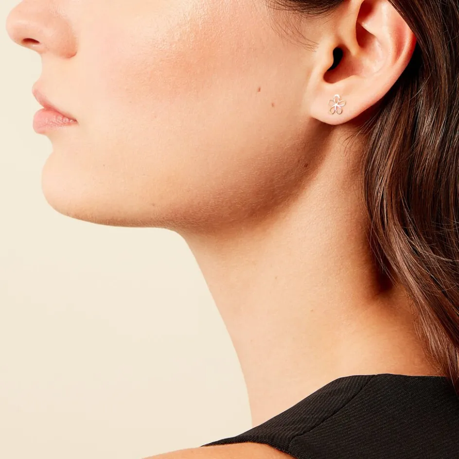 Best Histoire d'Or Boucles D'oreilles Puces Friðrika Or Jaune