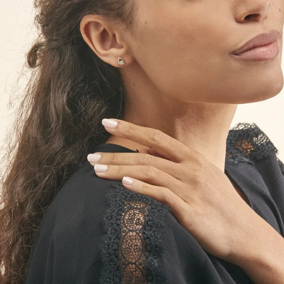 Best Histoire d'Or Boucles D'oreilles Puces Fidelia Or Jaune Diamant