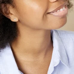 Outlet Histoire d'Or Boucles D'oreilles Puces Fatiana or blanc diamant