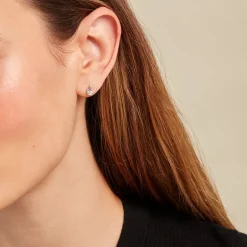 New Histoire d'Or Boucles D'oreilles Puces Goutte Or Jaune Topaze or jaune topaze bleu