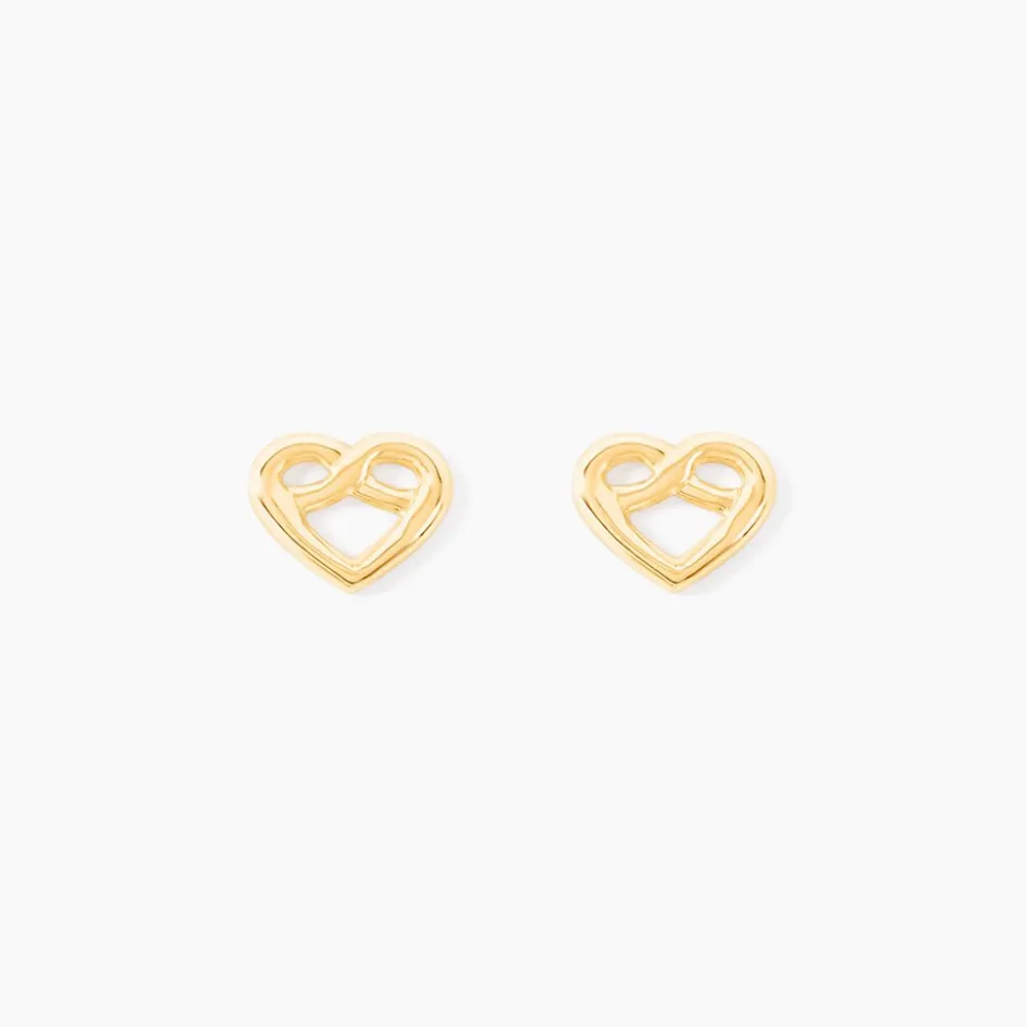 New Histoire d'Or Boucles D'oreilles Puces Hartwin Or Jaune
