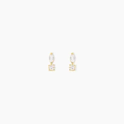 Outlet Histoire d'Or Boucles D'oreilles Puces Huey Or Jaune Oxyde De Zirconium