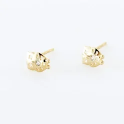 Clearance Histoire d'Or Boucles D'oreilles Puces Helois Hibou Or Jaune Oxyde De Zirconium
