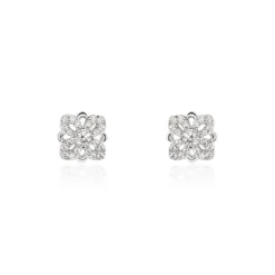 Sale Histoire d'Or Boucles D'oreilles Puces Isia Argent Blanc Oxyde De Zirconium