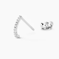 Outlet Histoire d'Or Boucles D'oreilles Puces Jayne Argent Blanc Oxyde De Zirconium