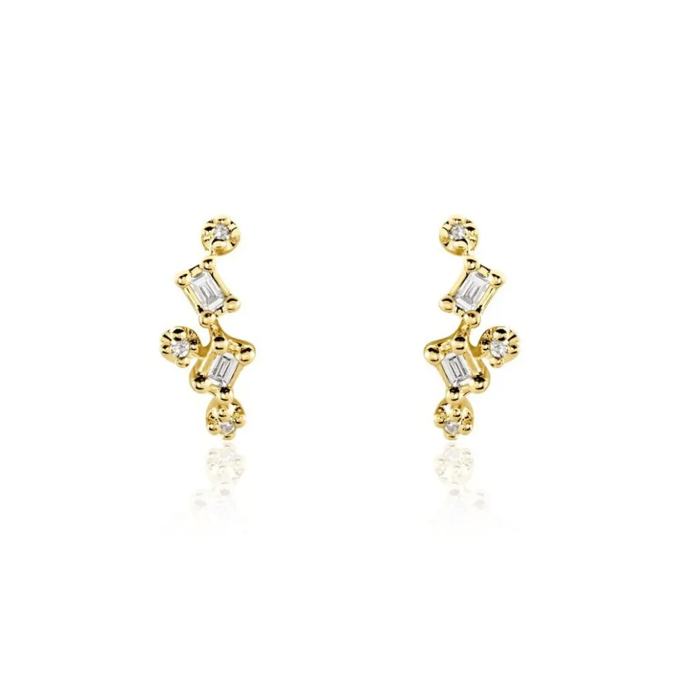 Online Histoire d'Or Boucles D'oreilles Puces Joy or jaune diamant