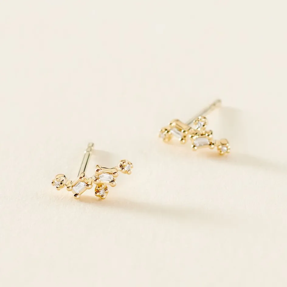 Online Histoire d'Or Boucles D'oreilles Puces Joy or jaune diamant