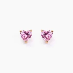 Best Histoire d'Or Boucles D'oreilles Puces Kelvyn Argent Rose Oxyde De Zirconium argent rose oxyde rose