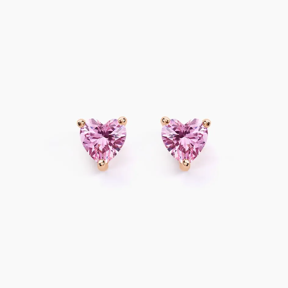 Best Histoire d'Or Boucles D'oreilles Puces Kelvyn Argent Rose Oxyde De Zirconium argent rose oxyde rose