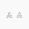 New Histoire d'Or Boucles D'oreilles Puces Kam Or Jaune Diamant