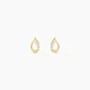 Online Histoire d'Or Boucles D'oreilles Puces Lisianthus Or Jaune Oxyde