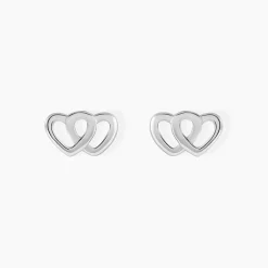 Hot Histoire d'Or Boucles D'oreilles Puces Lehinaae Argent Blanc
