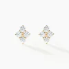 New Histoire d'Or Boucles D'oreilles Puces Margh Or Jaune Oxyde De Zirconium