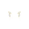 Best Histoire d'Or Boucles D'oreilles Puces Mix And Match Or Jaune Oxyde De Zirconium
