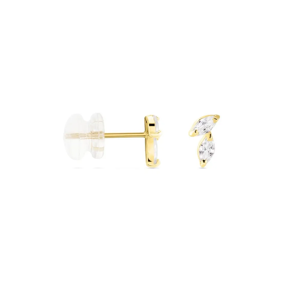 Best Histoire d'Or Boucles D'oreilles Puces Mix And Match Or Jaune Oxyde De Zirconium