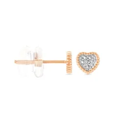 Hot Histoire d'Or Boucles D'oreilles Puces Mon 1er Diamant or rose diamant