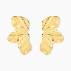 Clearance Histoire d'Or Boucles D'oreilles Puces Myria Acier Jaune