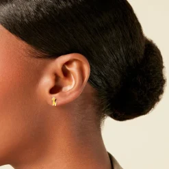 Hot Histoire d'Or Boucles D'Oreilles Puces Mostafa Or Jaune