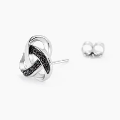 Hot Histoire d'Or Boucles D'oreilles Puces Melina Argent Blanc Oxyde De Zirconium