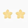 Online Histoire d'Or Boucles D'oreilles Puces Maora Acier Jaune