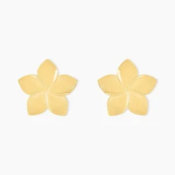 Online Histoire d'Or Boucles D'oreilles Puces Maora Acier Jaune