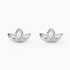 Hot Histoire d'Or Boucles D'oreilles Puces Malva Argent Blanc Oxyde De Zirconium