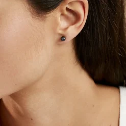 Hot Histoire d'Or Boucles D'oreilles Puces Micaelle Teintees Or Jaune Perle De Culture