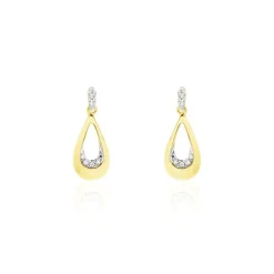 Best Histoire d'Or Boucles D'oreilles Puces Nirmala Or Jaune Diamant