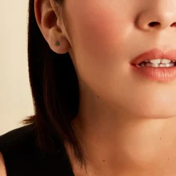 Best Histoire d'Or Boucles D'oreilles Puces De Zirconium or jaune oxyde