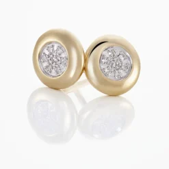 Outlet Histoire d'Or Boucles D'oreilles Puces Or Jaune Laurissa Diamants